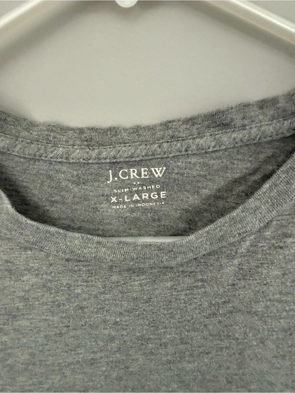 J. Crew Gray Crewneck Pocket Tee